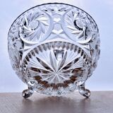 Large antique Belle Époque crystal candy dish