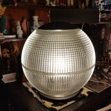Holophane ball lamp on pedestal