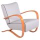 Fauteuil Lounge Art Déco H-269 tchèque attribué à J. Halabala pour Up Závody, années 1930