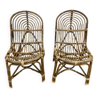 2 fauteuils en rotin madame stoltz neufs sans étiquette