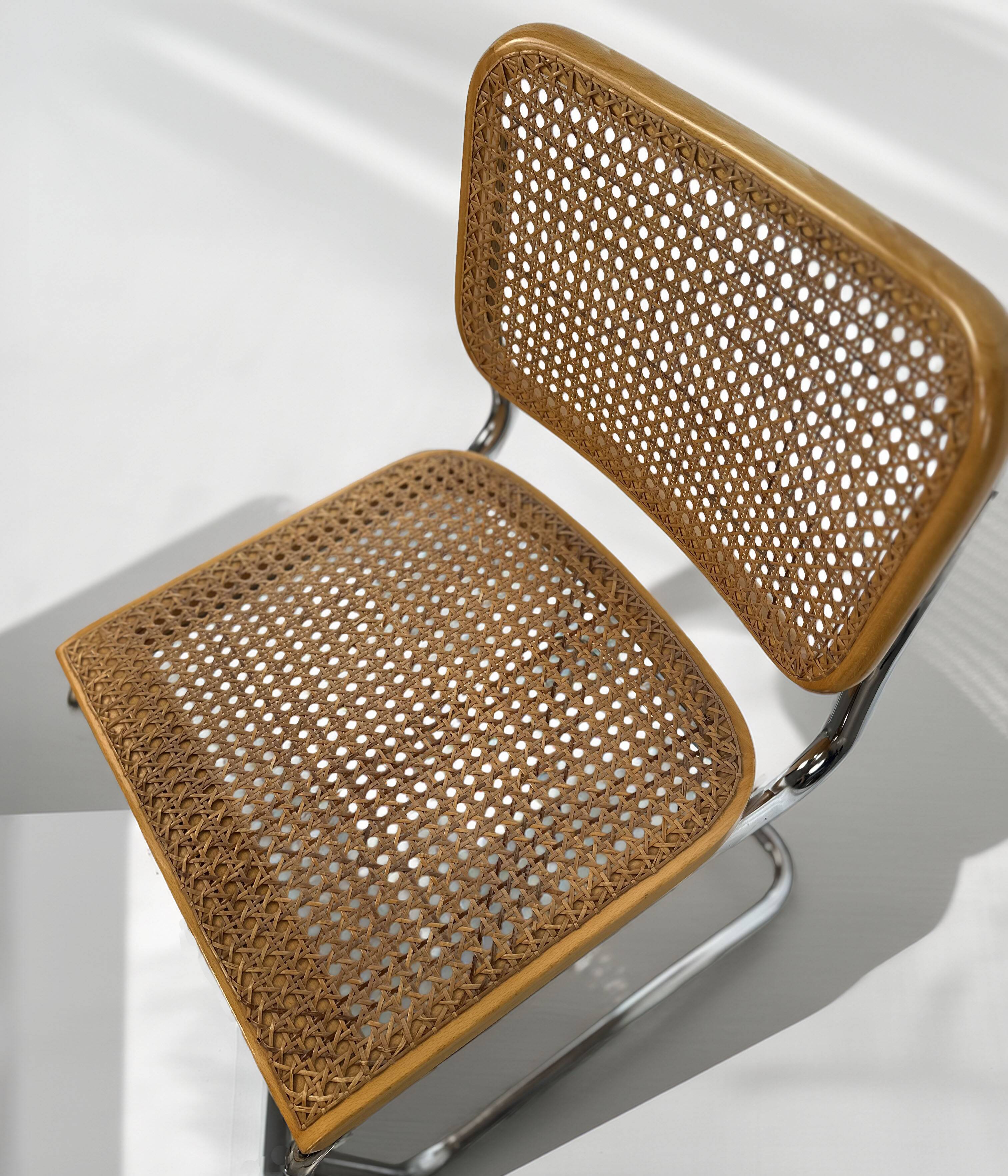 Ensemble de 6 chaises Cesca de Marcel Breuer pour Gavina, années 1960