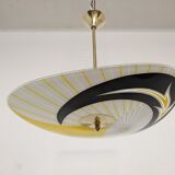 Modernist glass suspension from the 50s/60s