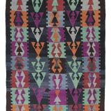 Turkish Anatolian Handmade Vintage Area Kilim Rug 206 cm x 155 cm