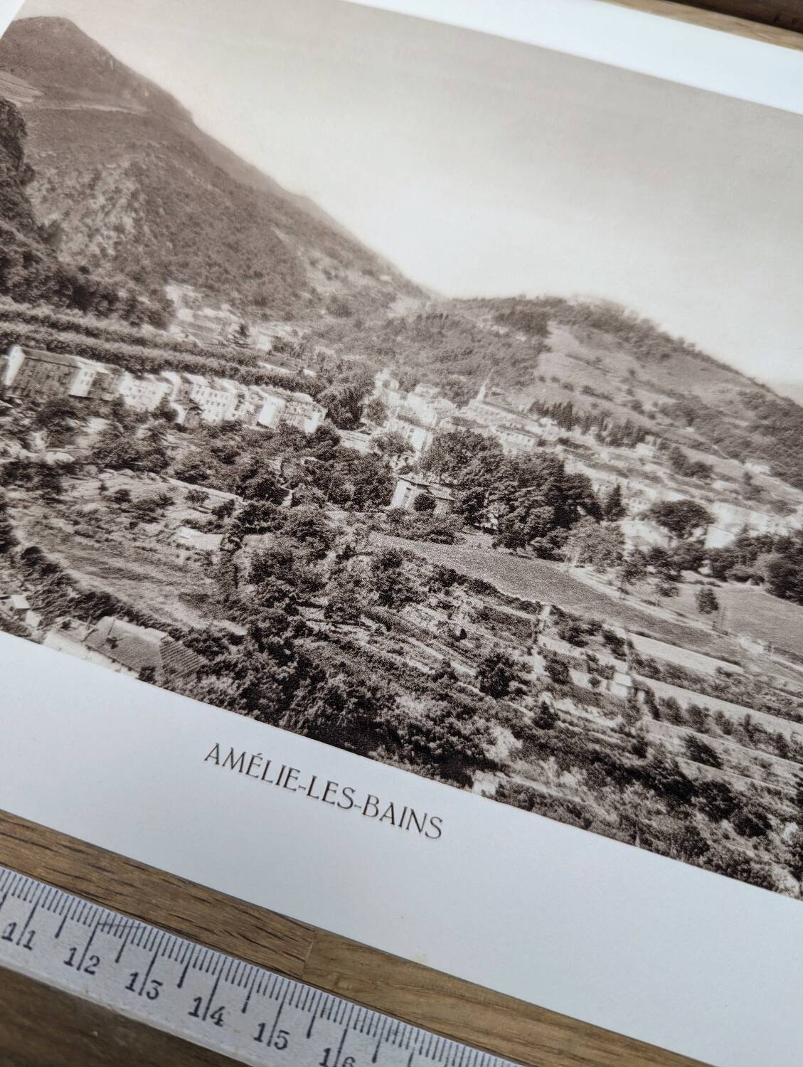Amélie-les-Bains, vintage, photo print from 1935.