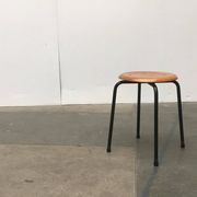Tabouret danois du milieu du siècle par MH Stalmöbler