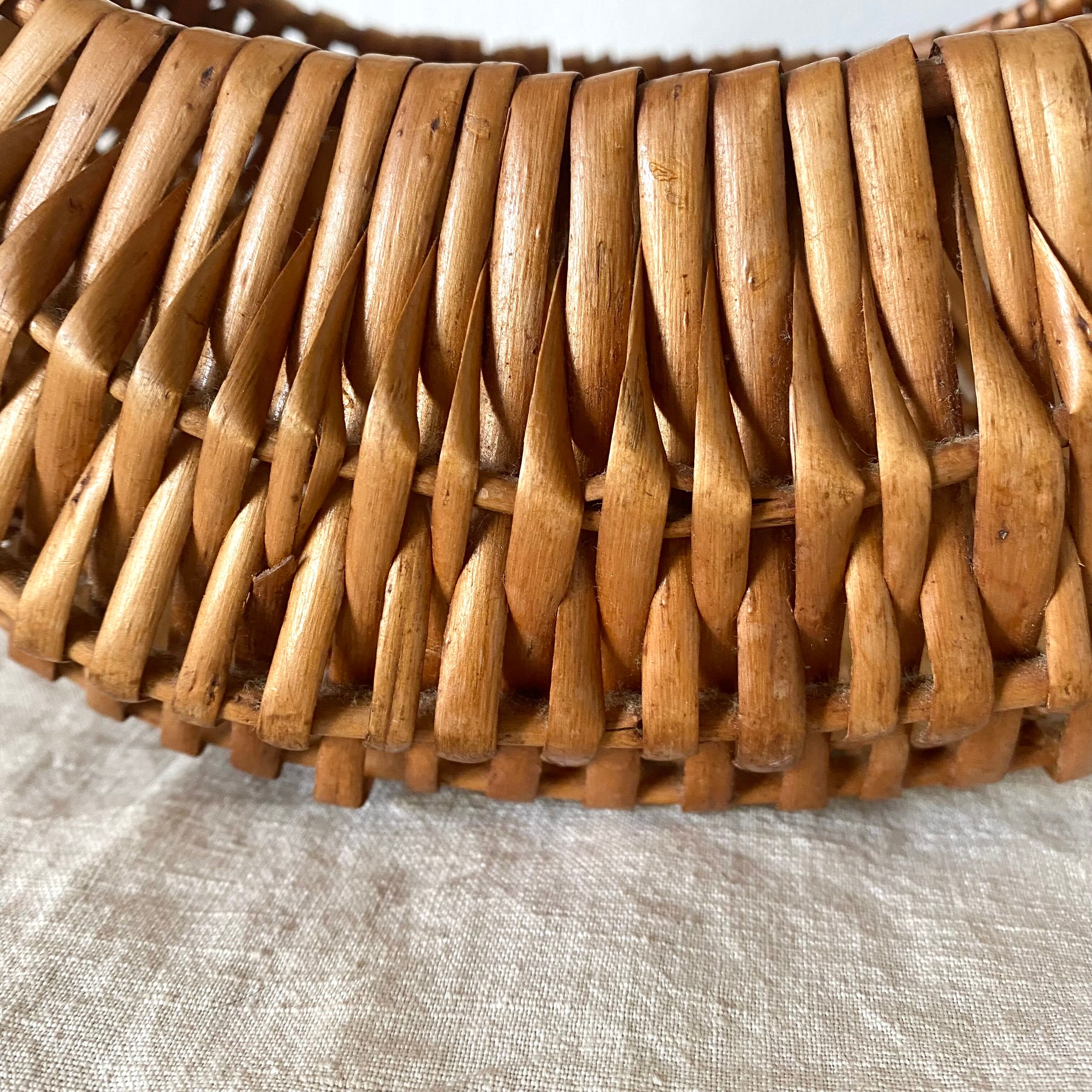 Vintage wicker basket for children