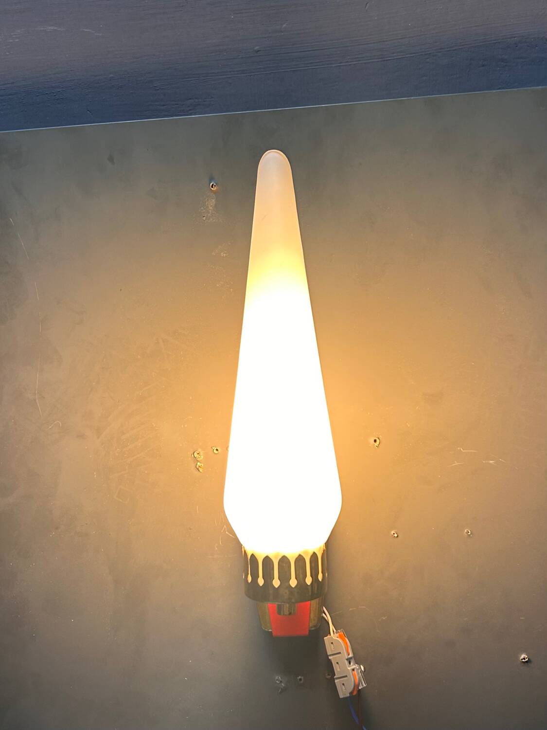 Stil Novo Opaline Glass and Brass Sconces, 1950s, Italy - Set of 2