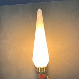 Stil Novo Opaline Glass and Brass Sconces, 1950s, Italy - Set of 2