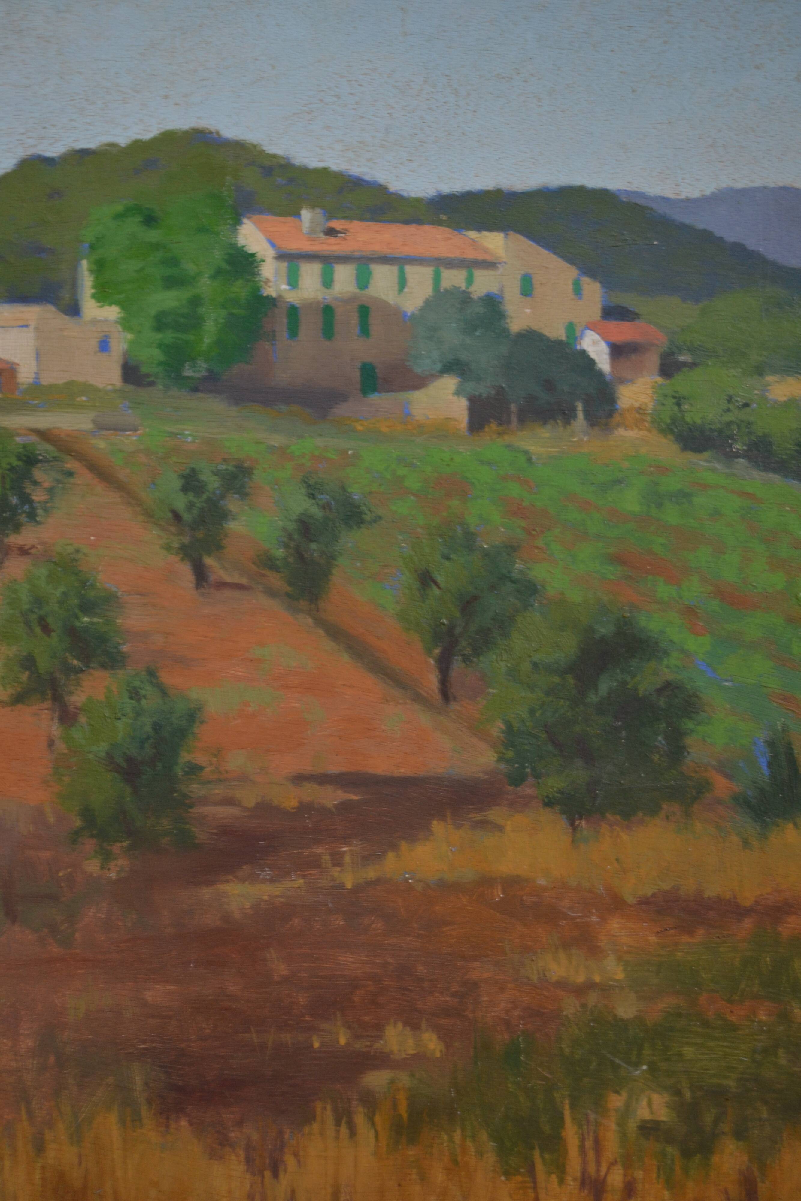 Victor VIC-DAUMAS (1909-2002) HSP 50x36cm Landscape of Provence School of Paris