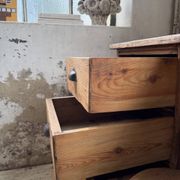 Bureau pin meuble atelier 1950