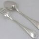 Christofle Japanese, 6 table settings, 12 pieces in silver-plated metal.