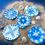 Pure Indigo dessert plates