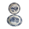 Deux assiettes anciennes en porcelaine de Gien France