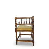 2 chaises et 1 chaise de coin italiennes, années 1950