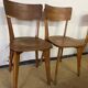 Ensemble table et 4 chaises en bois vintage