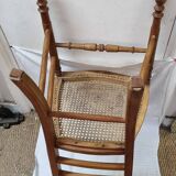 Rattan bedroom chair from the early 20th century