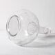 Vintage Glass Decanter: Roses Patterned Wine Carafe, Empoli Italy 1950s