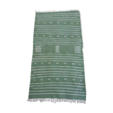 Green Berber Kilim in pure wool 110x63cm