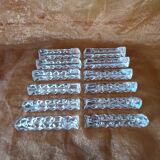 12 cut crystal knife holders.