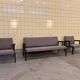 Set of three Belgian sofas