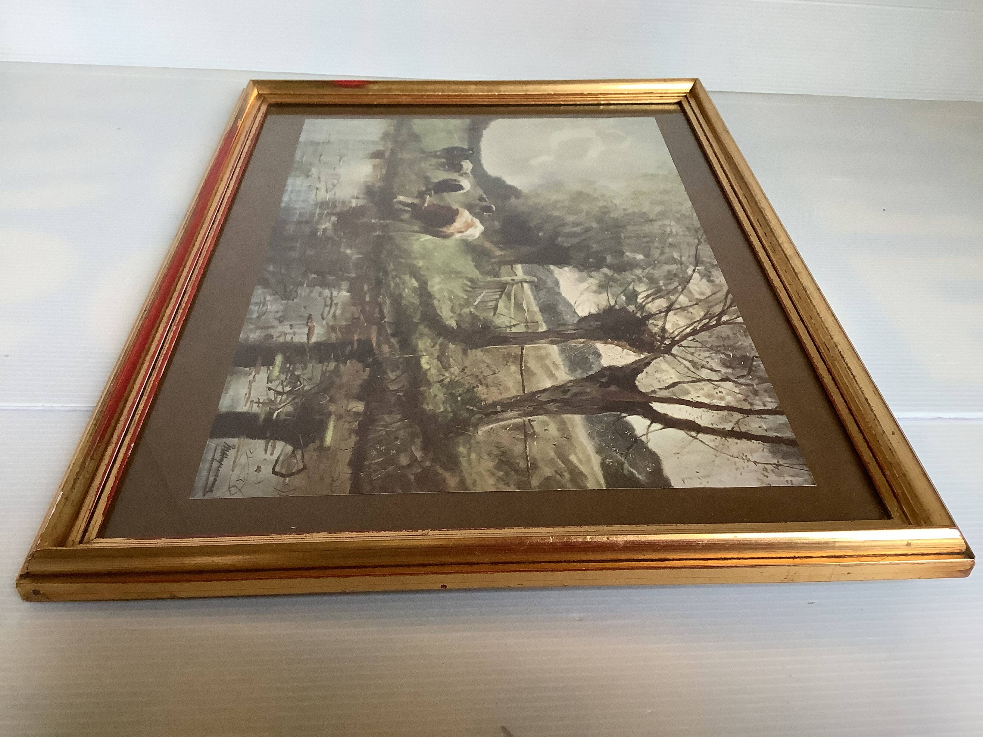 Frame with a countryside landscape