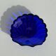 Coupelle coquille en verre bleu D10