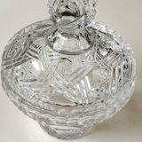 Elegant crystal candy box, with geometric design, Boho-Chic style