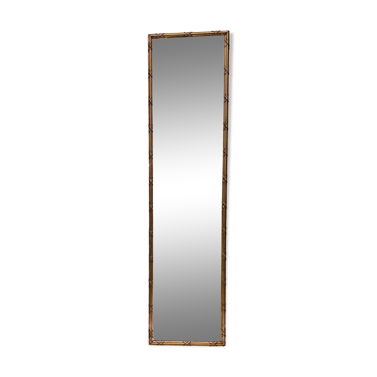 Louis XVI style mirror in wood and gilded stucco 19th century Mantel trumeau