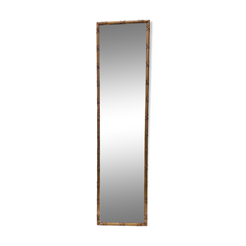 Louis XVI style mirror in wood and gilded stucco 19th century Mantel trumeau