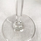Four glasses with port, crystal. Baccarat?