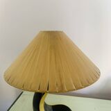Lampe MOA en céramique noire et jaune