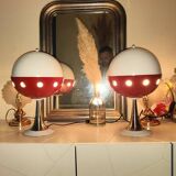 Pair of Space Age Cocci Ball Lamps