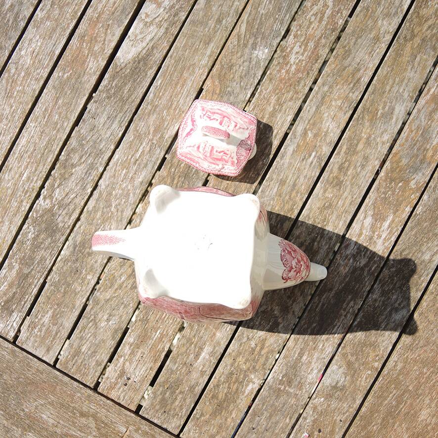 Antique Johnson Bros Ceramic Teapot - Bolsover Castle