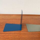 Mid-century German colourful minimalist metal bookends by Soennecken, 1960s, set of 16.