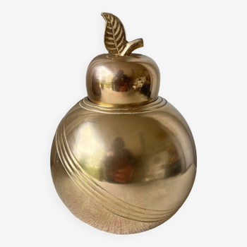 The pretty golden brass apple