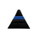 Pyramid shaped stacked ceramic ashtrays / centerpiece Amalgames France 1980
