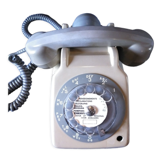 Socotel S63 dial phone grey