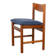 Ensemble de 6 chaises de salle à manger par White and Newton en tapisserie bleu foncé