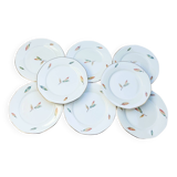 Digoin Sarreguemines Nemours flat plates