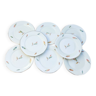 Assiettes plates Digoin Sarreguemines Nemours