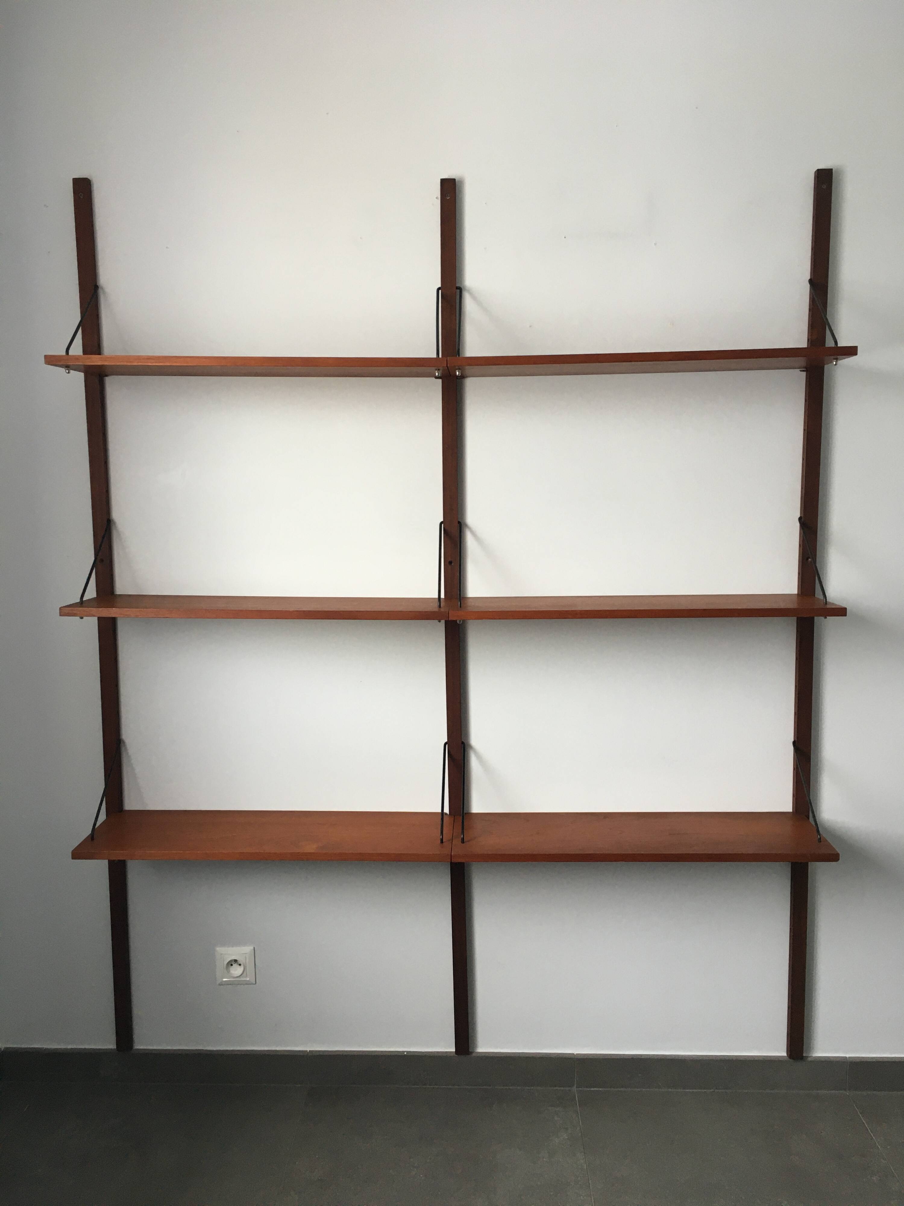 Scandinavian wall shelves from the 60s