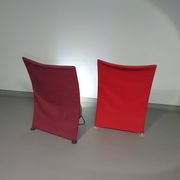 Italian modern bordeaux red ball chair san siro designed by fabrizio ballardini, 1995