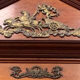 Empitre style three-door wardrobe in mahogany and 20th century veneer