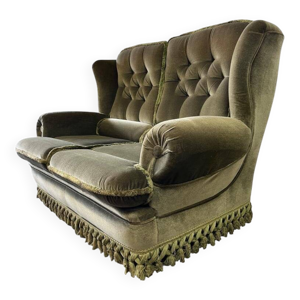 Canapé deux places vert