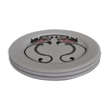 Batch of 3 art deco dessert plates