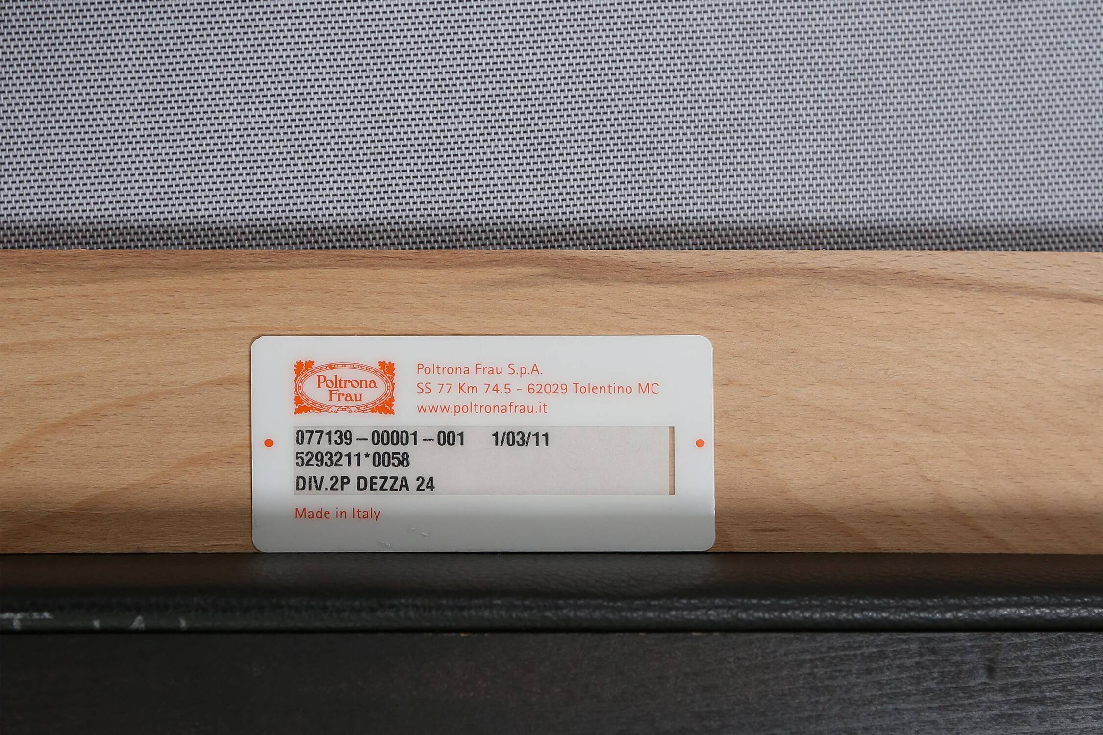 2-Seat Dezza Sofa by Gio Ponti for Poltrona Frau, 2011