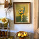 Framed reproduction "Wildflowers" after Odilon Redon