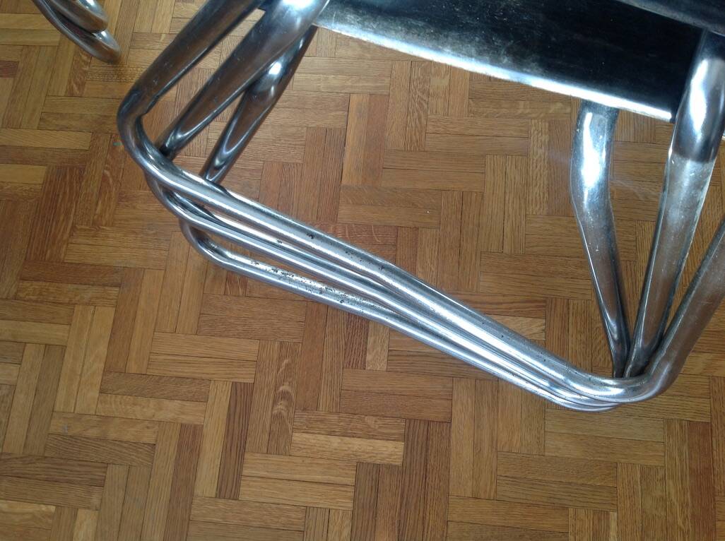 Six vintage Pagholz (or pagwood) Flötotto chairs (high back)