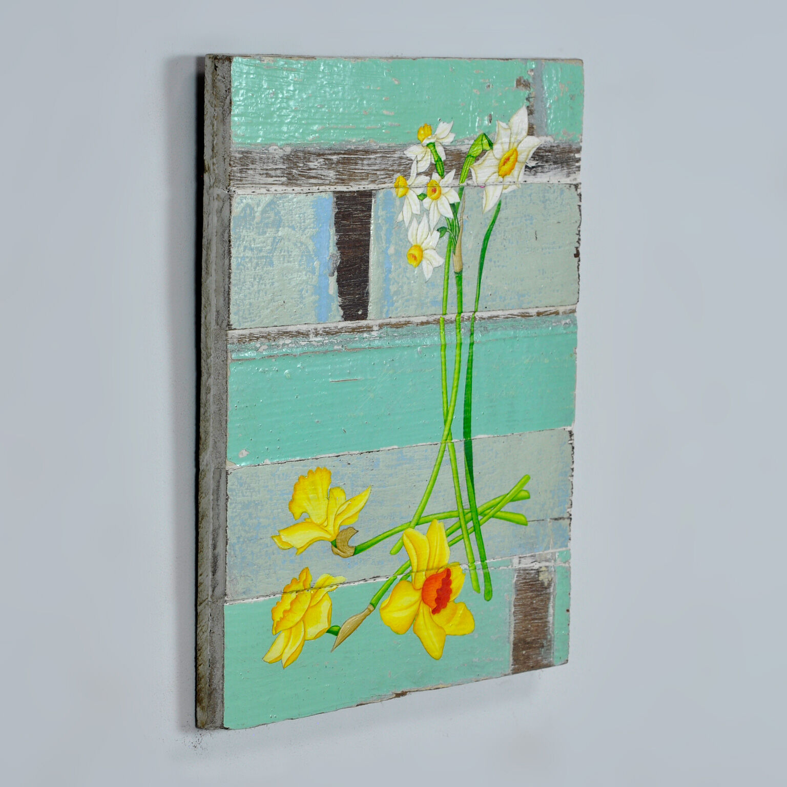 Painting on driftwood