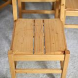 Charlotte Perriand (selection of) for Les Arcs, set of 4 chairs, France, circa 196